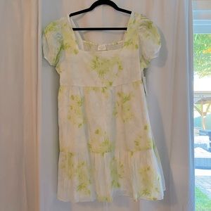 Medium Abound tie dye smocked back dress